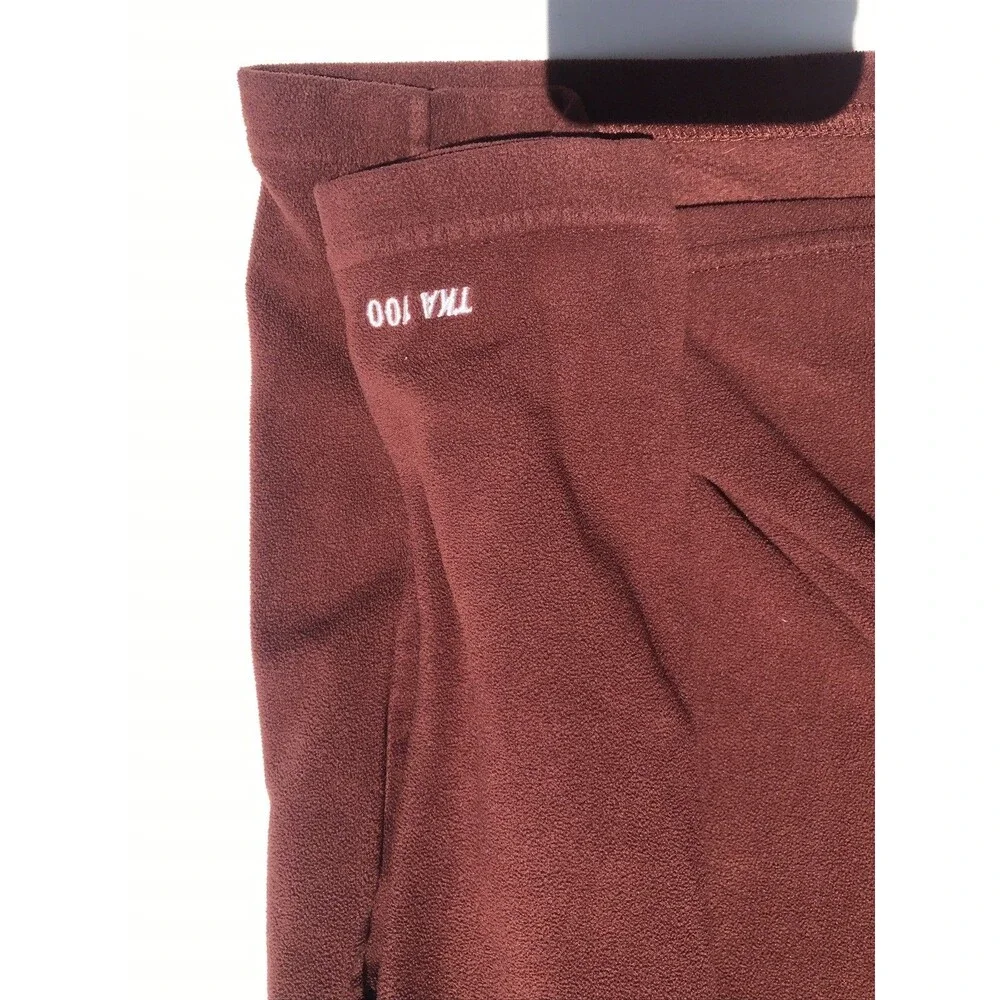 The North Face Mens TKA 100 Glacier Quarter Zip Fleece Pullover Maroon XLarge